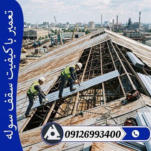 تعمیر با کیفیت سقف سوله